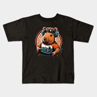 Dj Capybara Kids T-Shirt